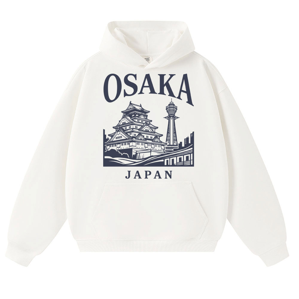 Vintage Fashion Osaka - Japanese Style Osaka Graphic Hoodie Travel