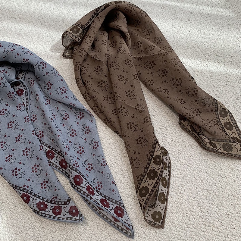 Vintage Fashion Rings For Women - 100% Silk Bandana Scarf Neckerchief Vintage
