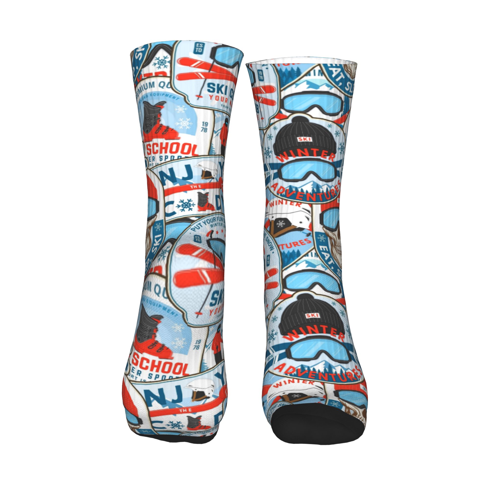 Vintage Red Blue Ski Club Seam - Vintage Fashion Club recension och pris