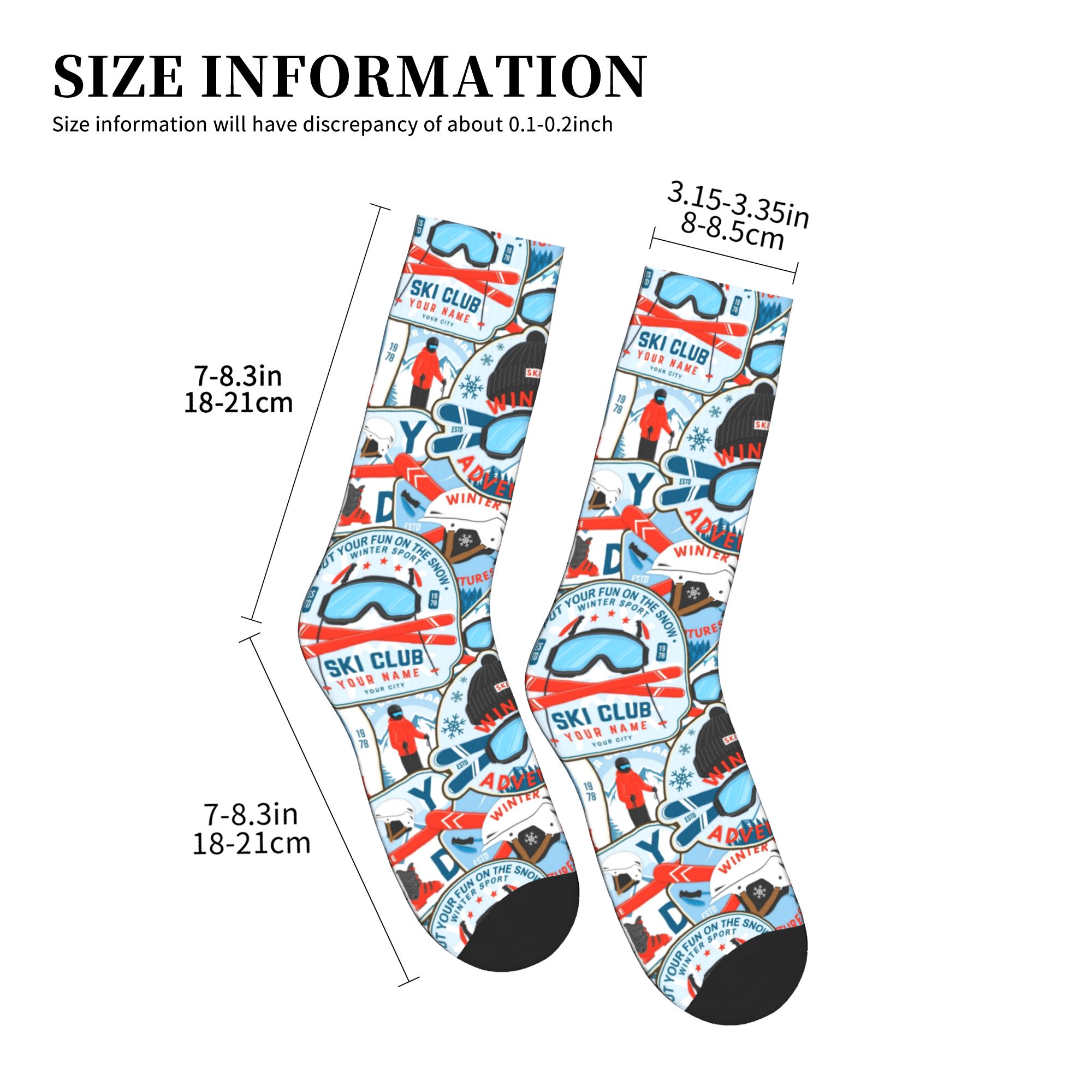 Vintage Red Blue Ski Club Seam - Vintage Fashion Club recension och pris