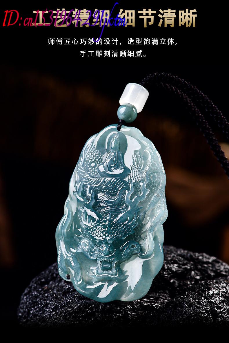 Natural Burmese Jadeite Dragon - Vintage Fashion Design recension och pris