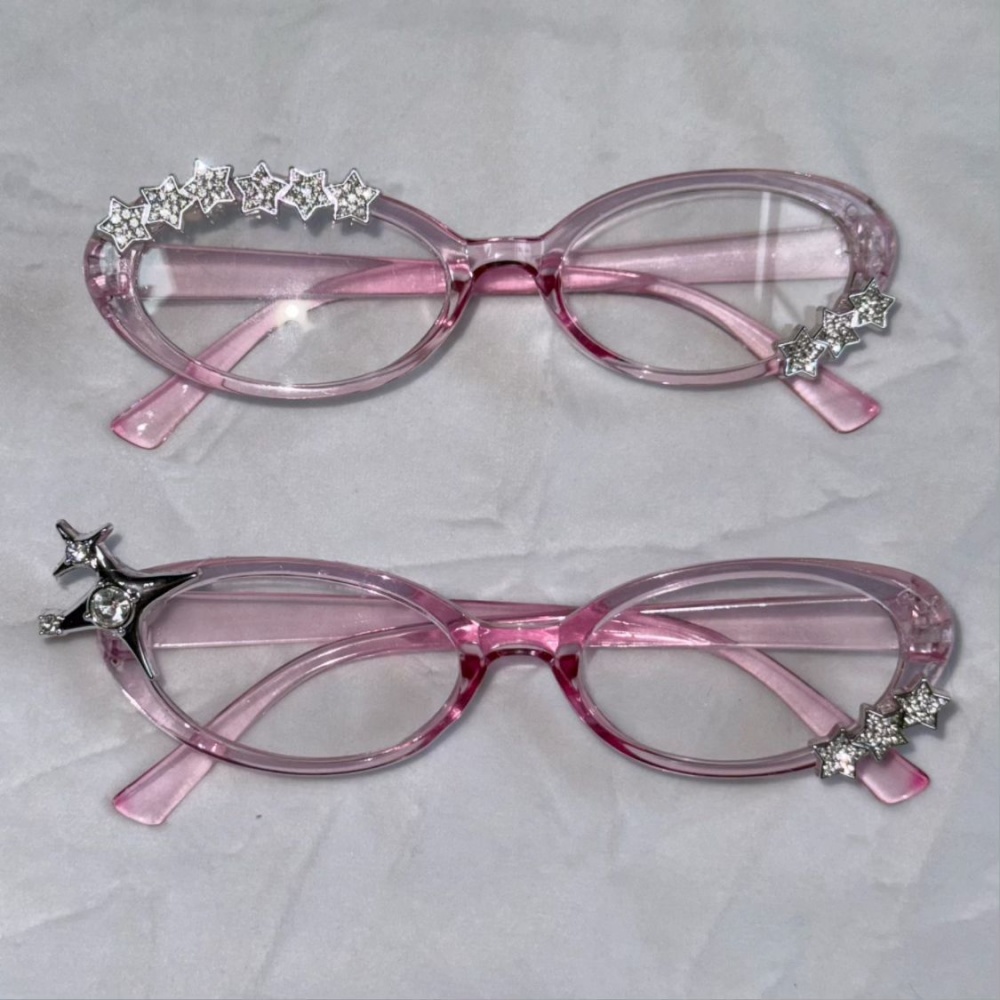 Y2K Star Rhinestone Cat Eye De - Vintage Fashion Glasses recension och pris