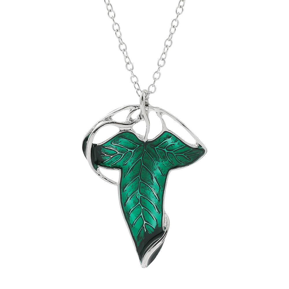 Vintage Green Leaf Pendant Nec - Vintage Fashion Model recension och pris