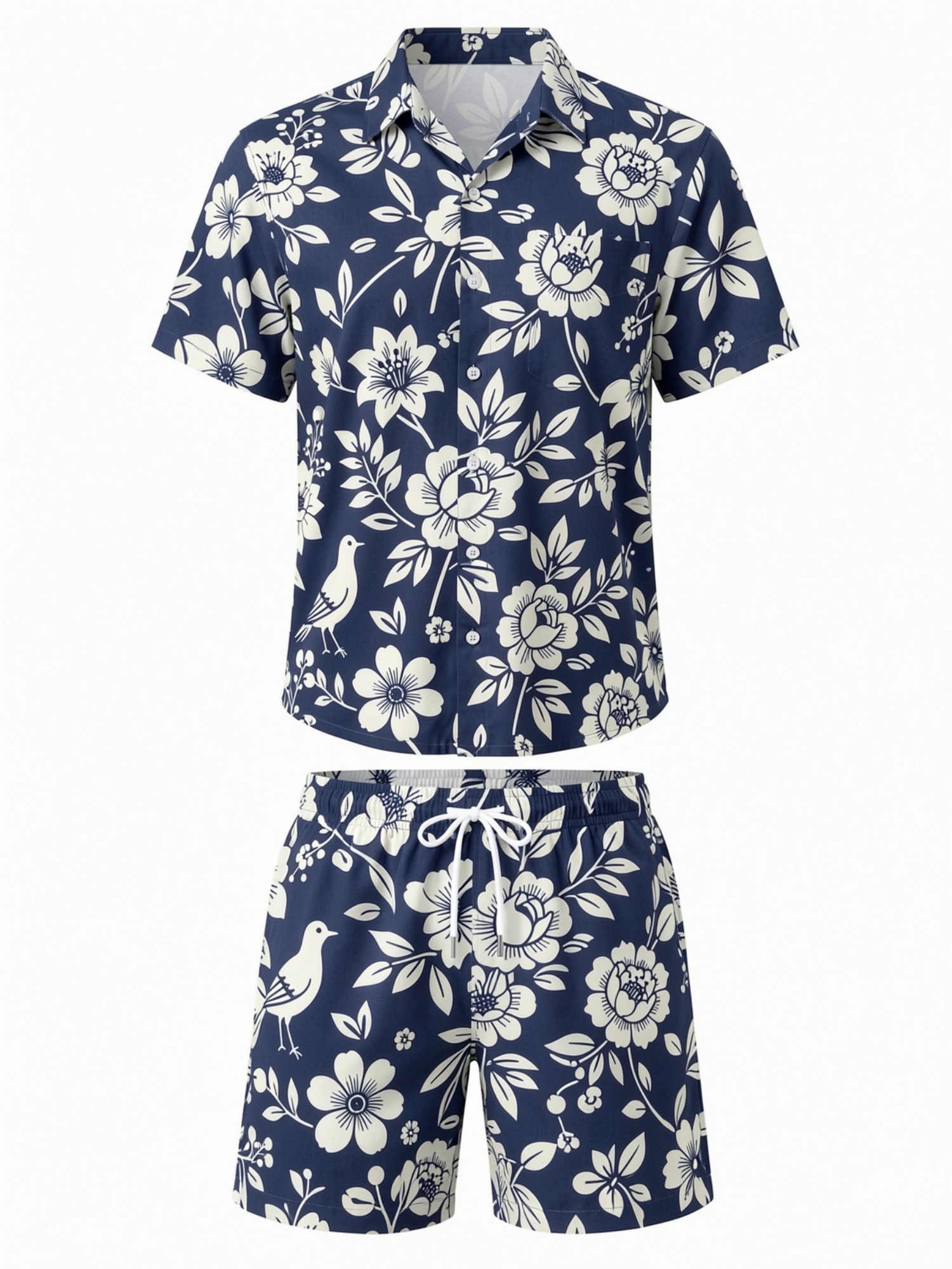 Mens Floral Short Sleeve Shirt - Printed Floral Shirt recension och pris