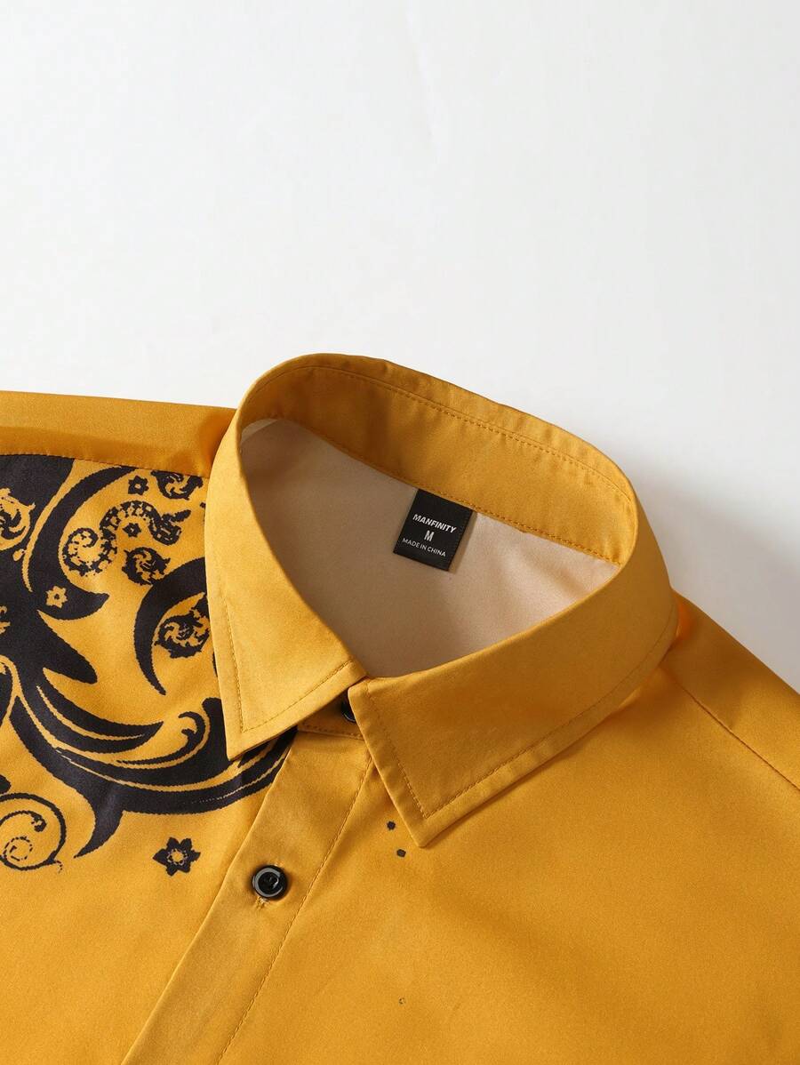 Manfinity Homme Men's Casual R - Printed Floral Shirt recension och pris