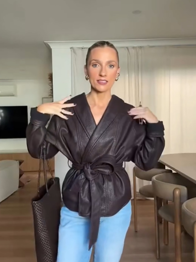 Minimal Vintage Jacket Faux Le - Vintage Fashion Club recension och pris