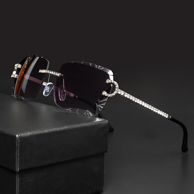 Fashion Rimless Square Sunglas - Vintage Fashion Glasses recension och pris