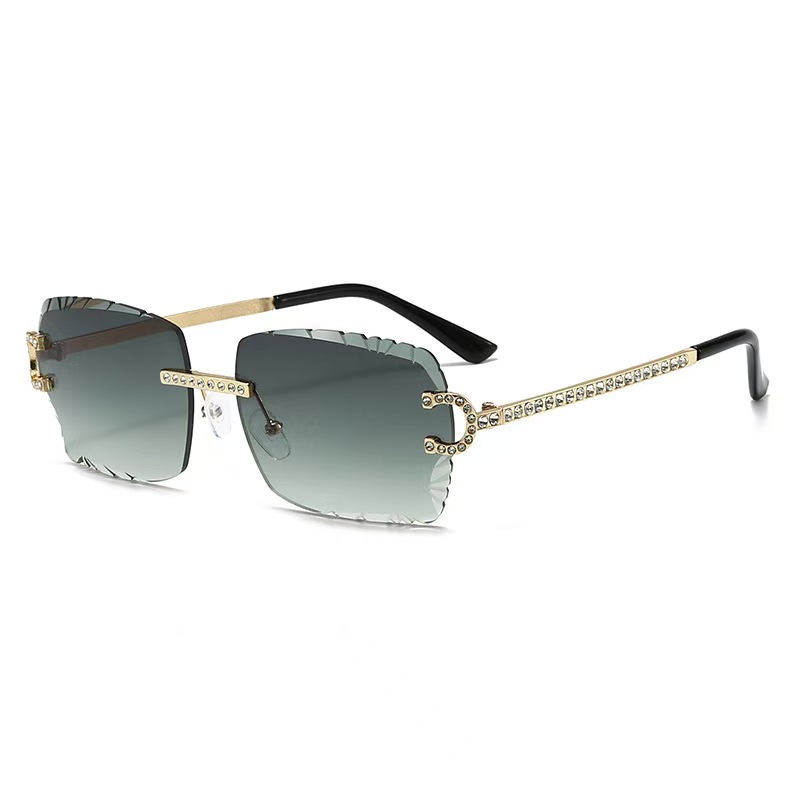 Fashion Rimless Square Sunglas - Vintage Fashion Glasses recension och pris