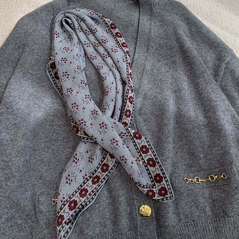 100% Silk Bandana Scarf Necker - Vintage Fashion Rings For Women recension och pris