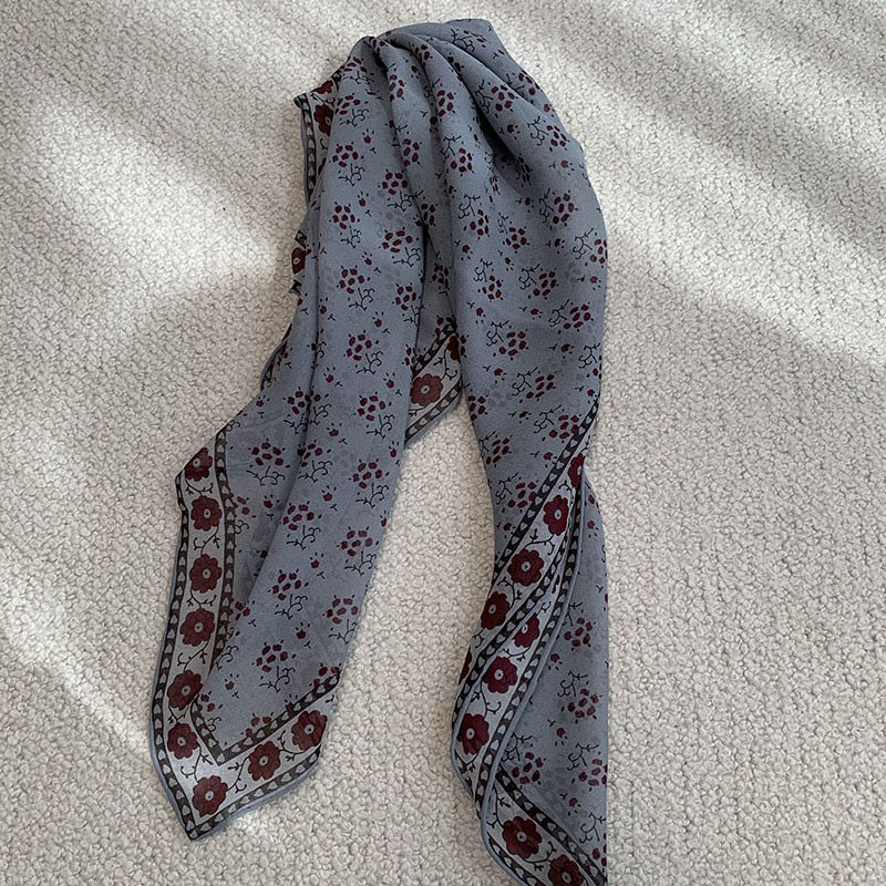100% Silk Bandana Scarf Necker - Vintage Fashion Rings For Women recension och pris