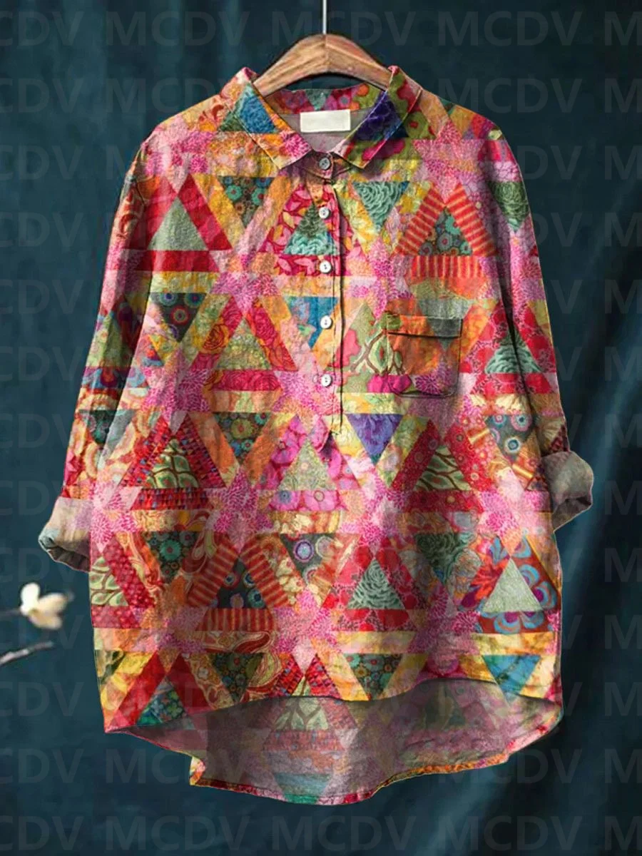 Women's Vintage Ethnic Floral  - Printed Floral Shirt recension och pris