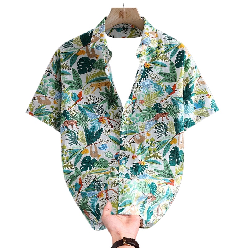 Hot Selling Summer Hawaiian Co - Printed Floral Shirt recension och pris